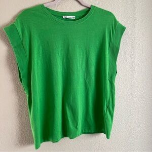 Zara Green Women's Top